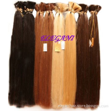 High Quality 100% Human Hair Non-Remy Hair Bulk Hair Silky Straight Weave 18"